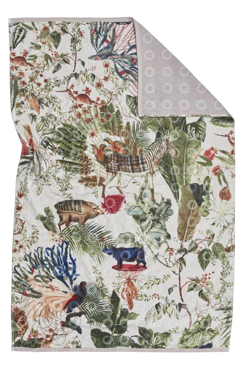 MOOOI Menagerie - Douchehanddoek - Ivoor - 100x150 / 40x49 Inch cm