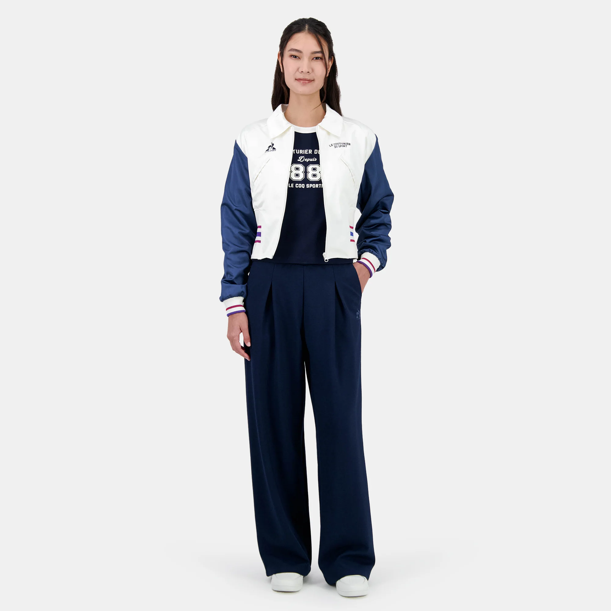 2511011-SMU HERITAGE Pant Droit N°1 W dark velve | Pantalon Femme