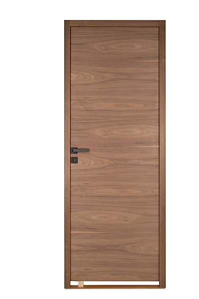 Bloc porte isoplane INDUS bois noyer 2040 x 830 gauche