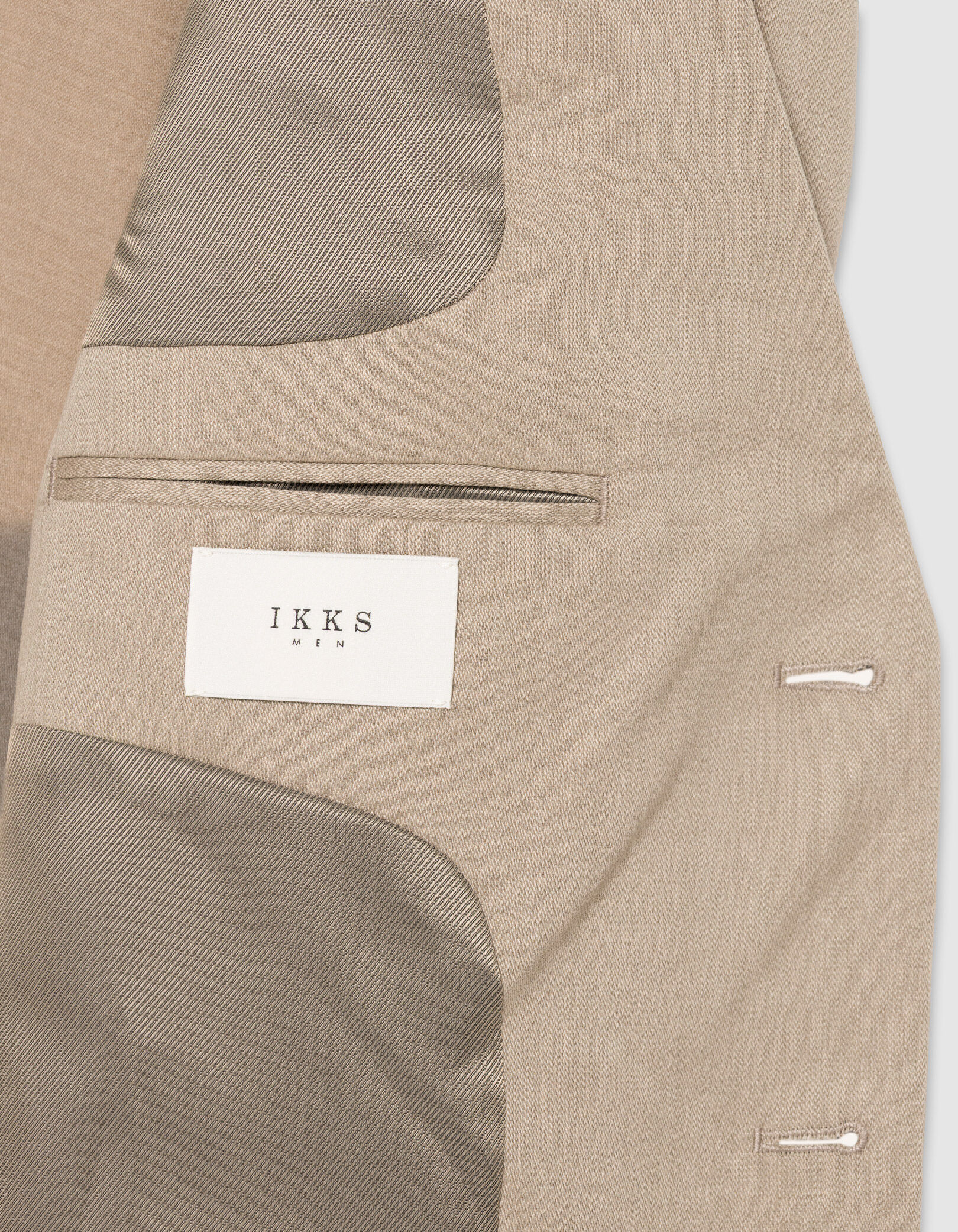 Veste de costume beige foncé lin mélangé Homme