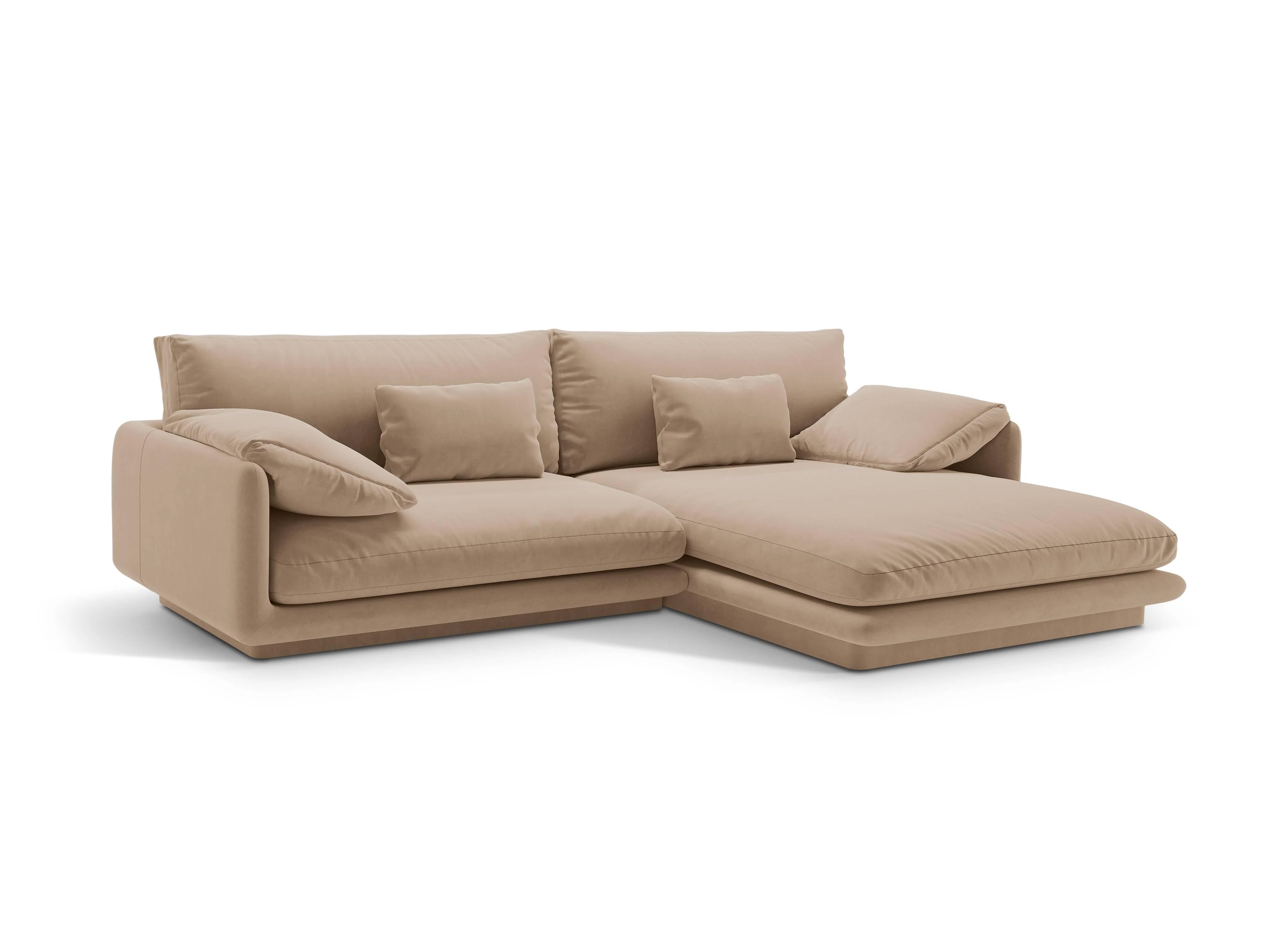 4-zits hoekbank Torino rechts velvet