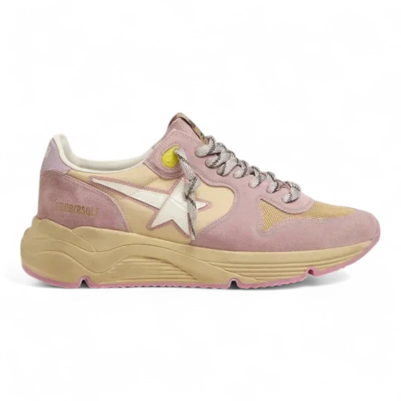Pastel pink Running Sole sneakers with white star