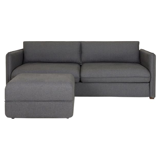 MÍNIMO SOFÁ/BAÚ 3 LUG. COM PUFF/BÁU