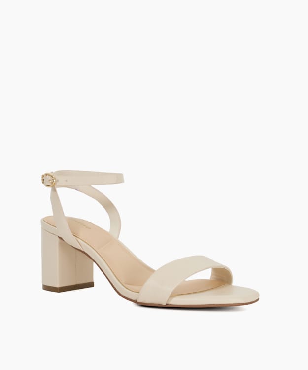 Melini Ecru - Block Heel Sandals
