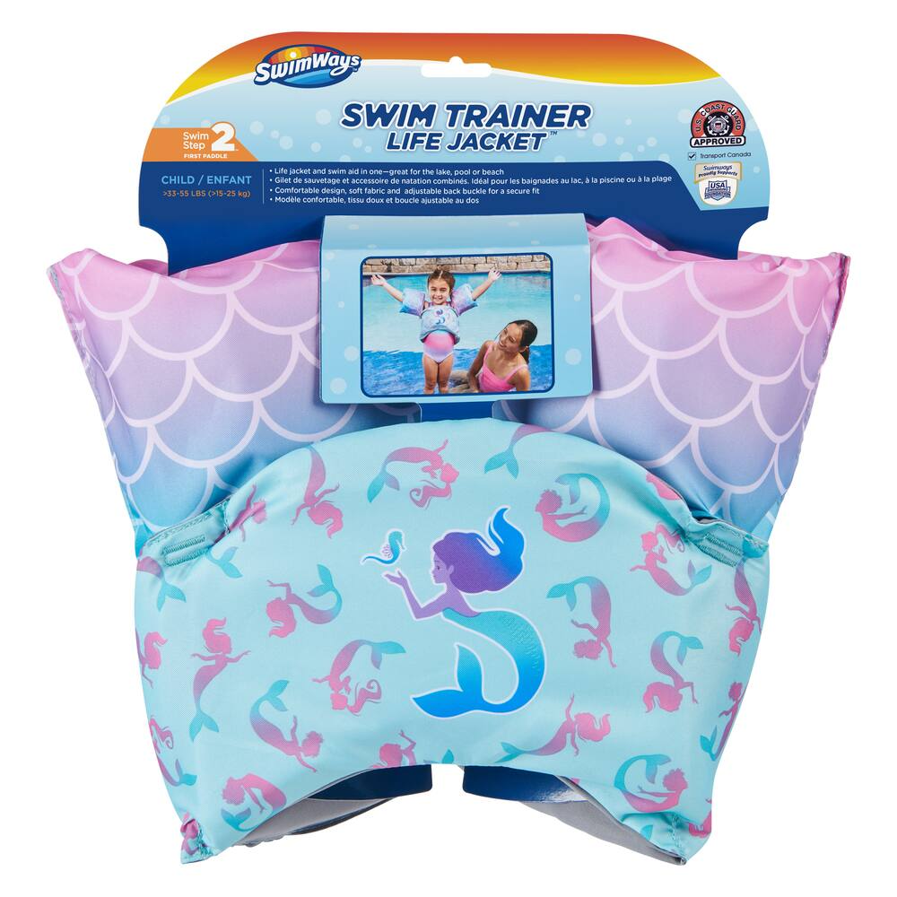 Swimways Sea Squirts Floating Kids' Swim Trainer, Pink, Age 5+
