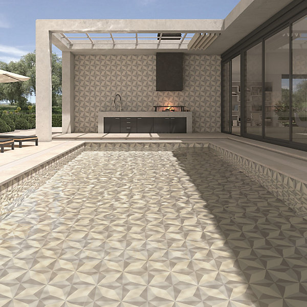 Carrelage intérieur / extérieur effet ciment 20x20 cm BALI Batur
