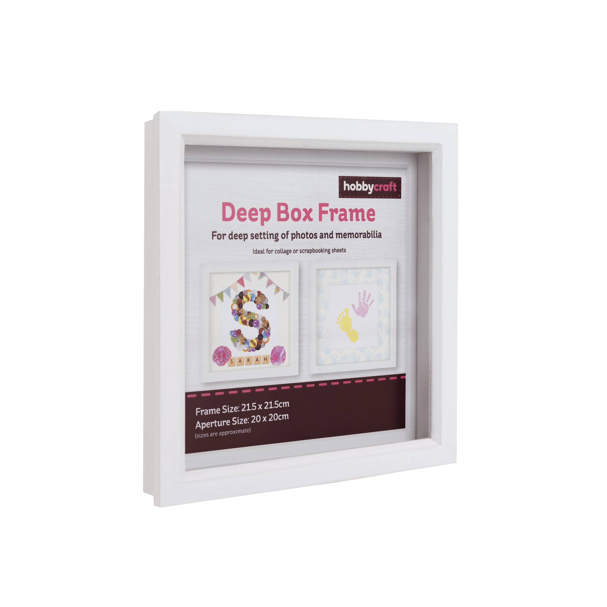 White Deep Box Frame 20cm x 20cm
