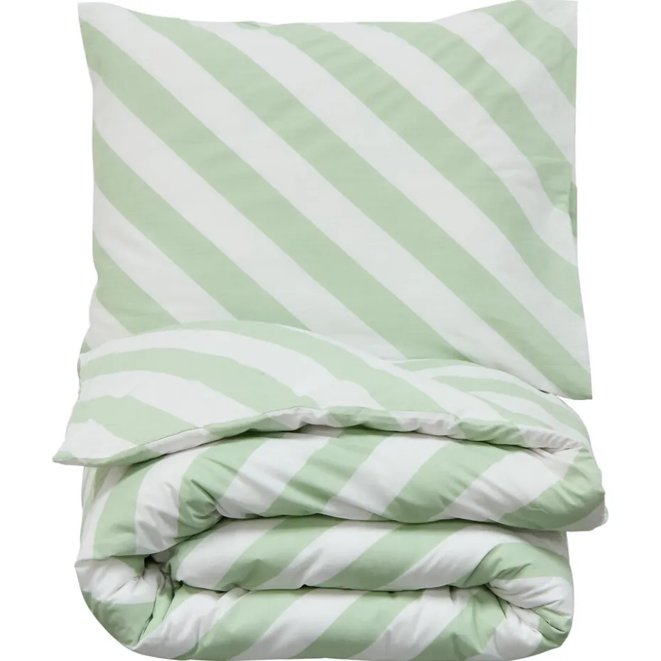 Kwantum Dekbedovertrekken | Beddengoed | Dekbedovertrek Riley – Groen 140×220 Cm 140X220CM