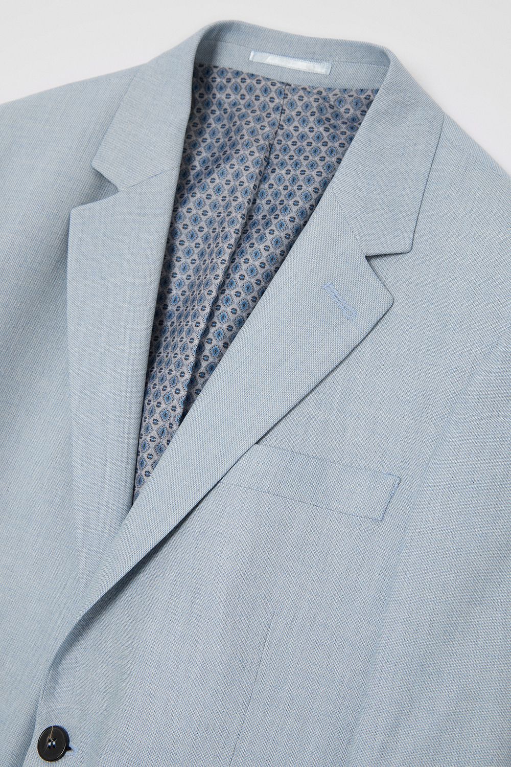 Burton Light Blue Slim Fit Suit Jacket