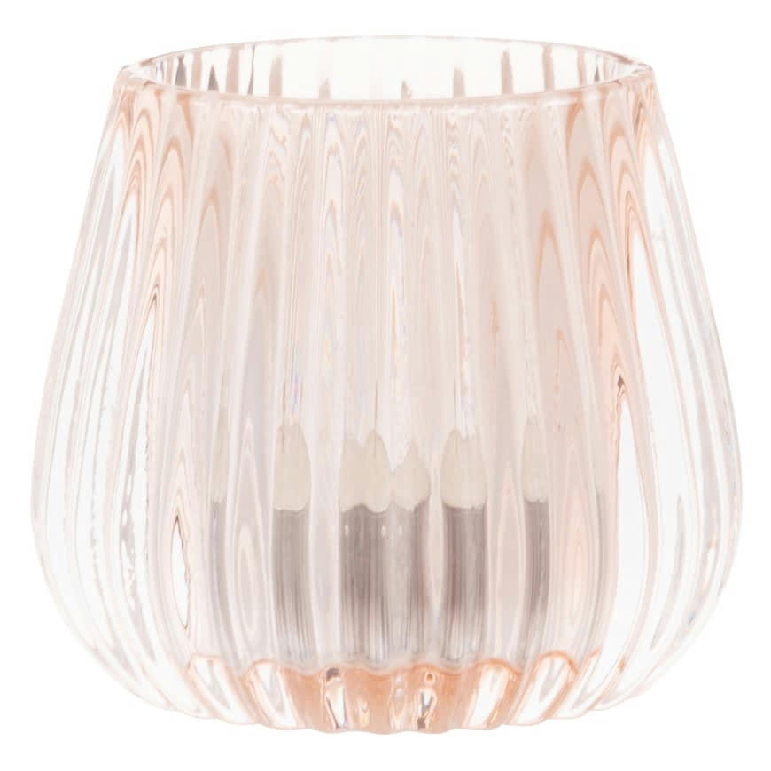 - Lumignon en verre rose