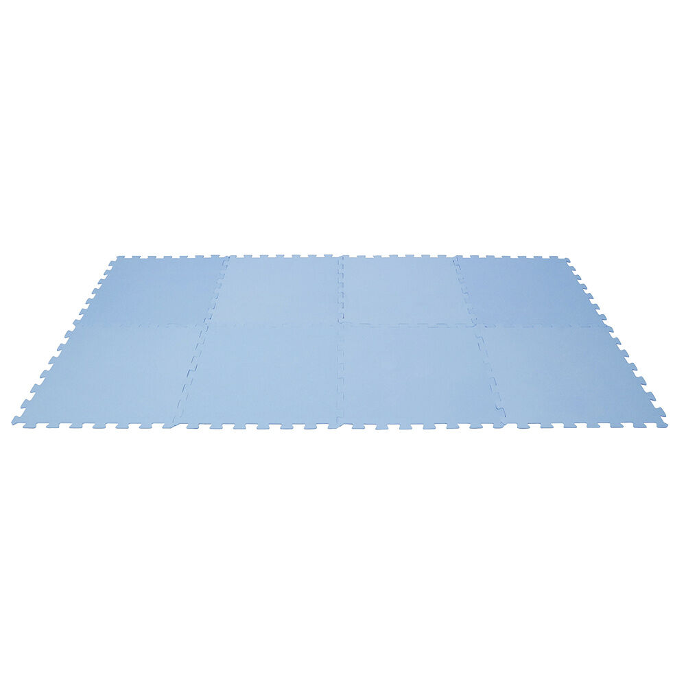 Dalle de protection piscine et spa mousse bleu 50x50cm x8