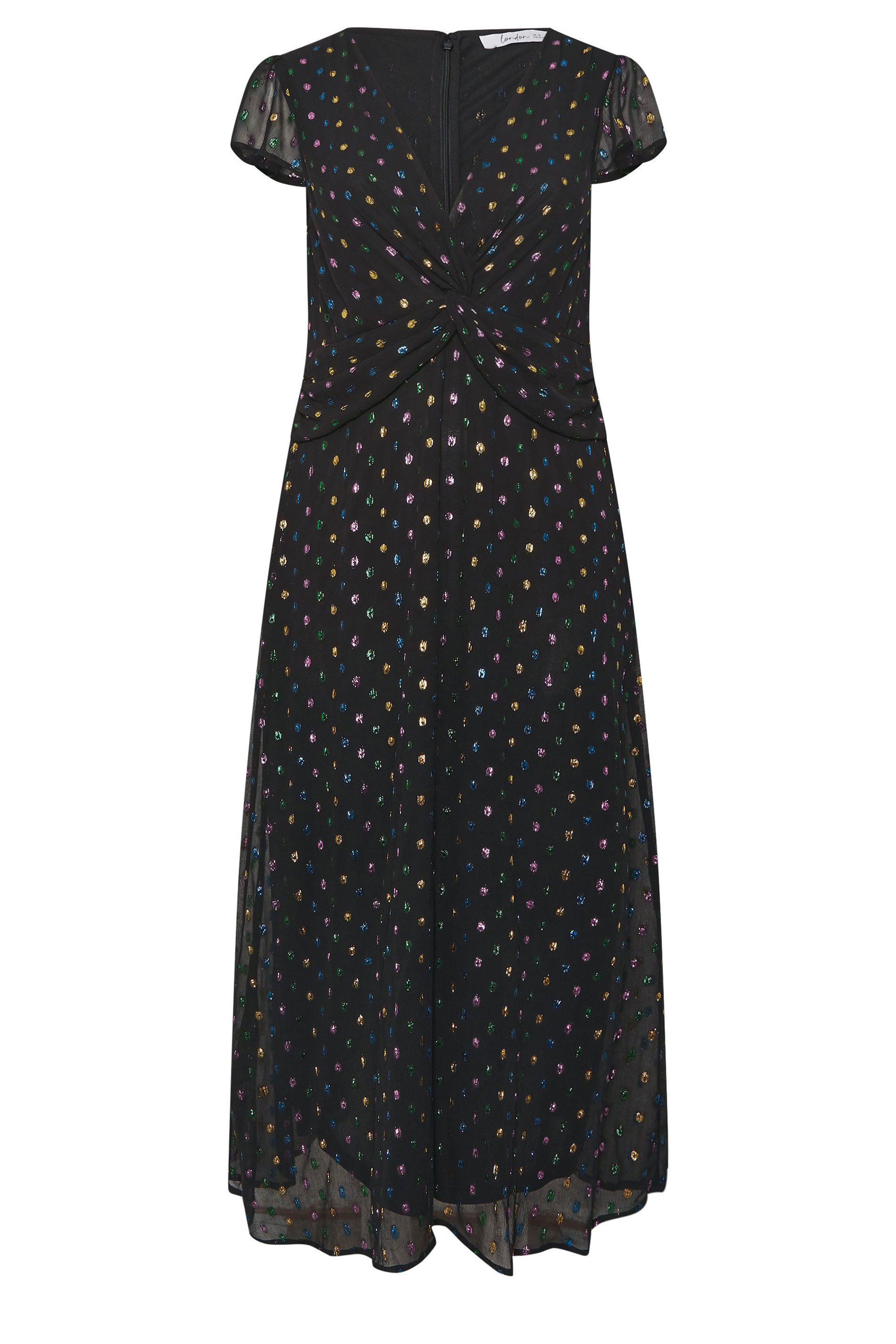 Yours Dobby Twist Front Maxi Dress