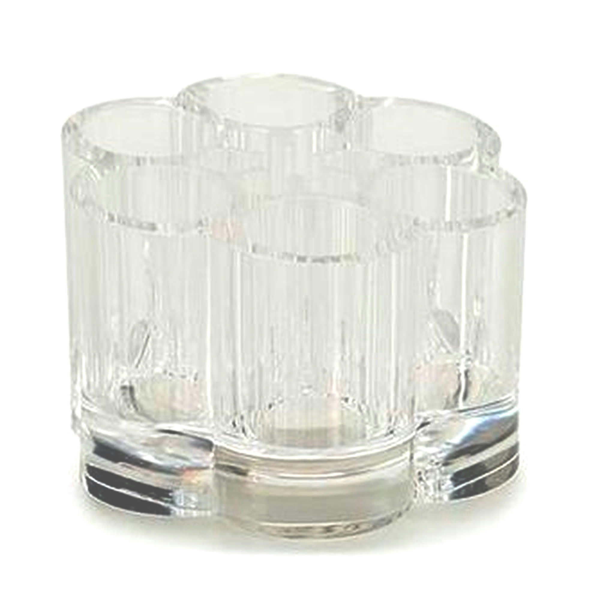 - Rangement maquillage acrylique transparent rond