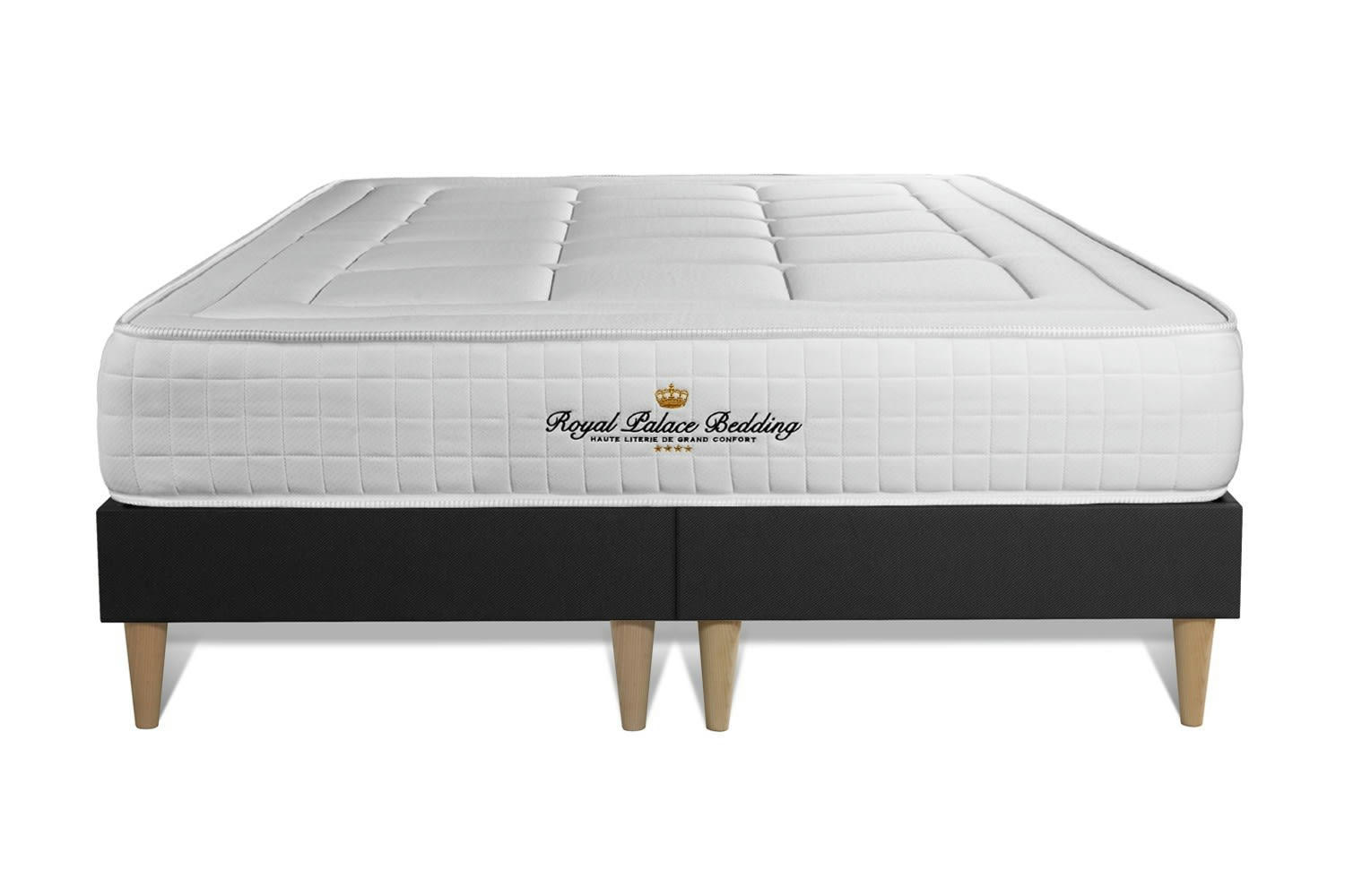 BALMORAL - Ensemble 200x200 Mémoire de forme double sommiers