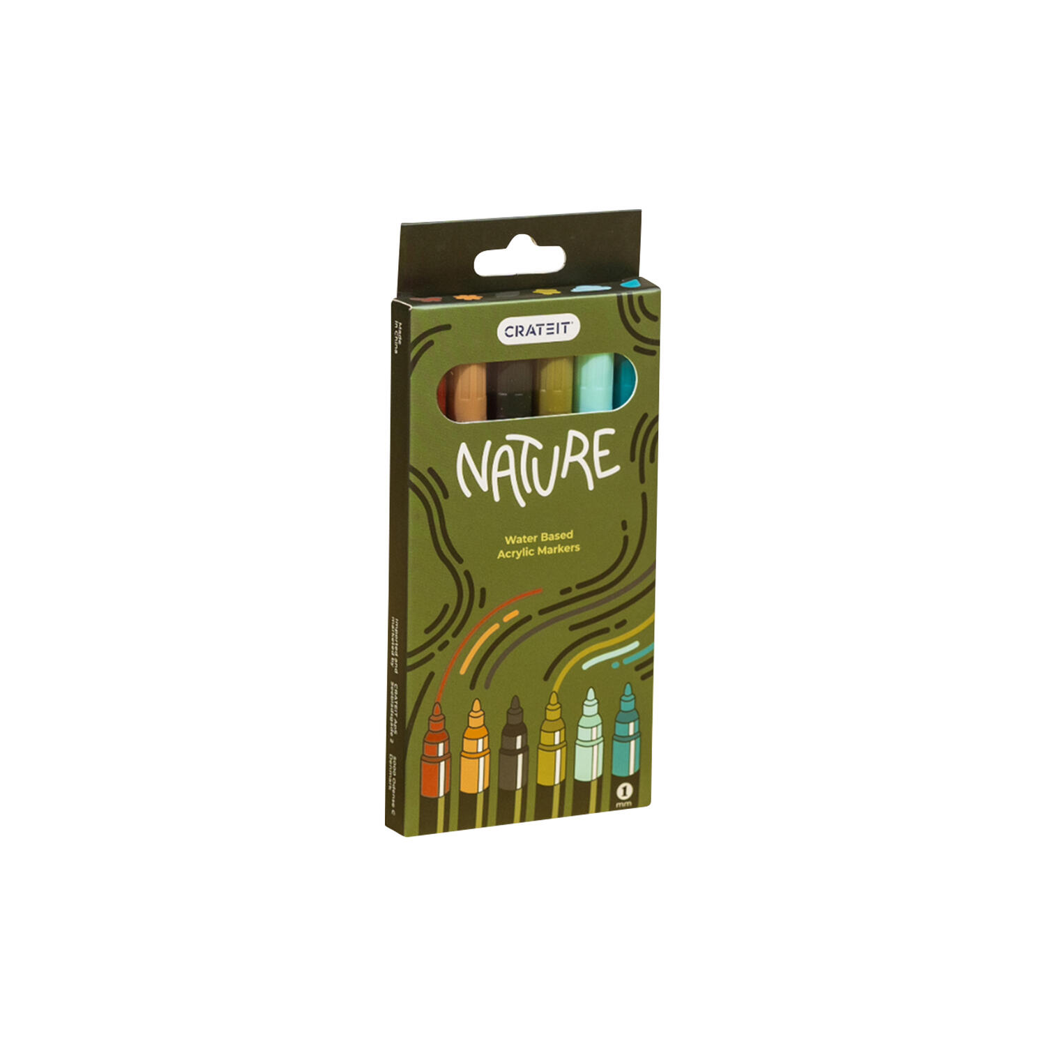Nature Tuscher 1 mm 6 stk.