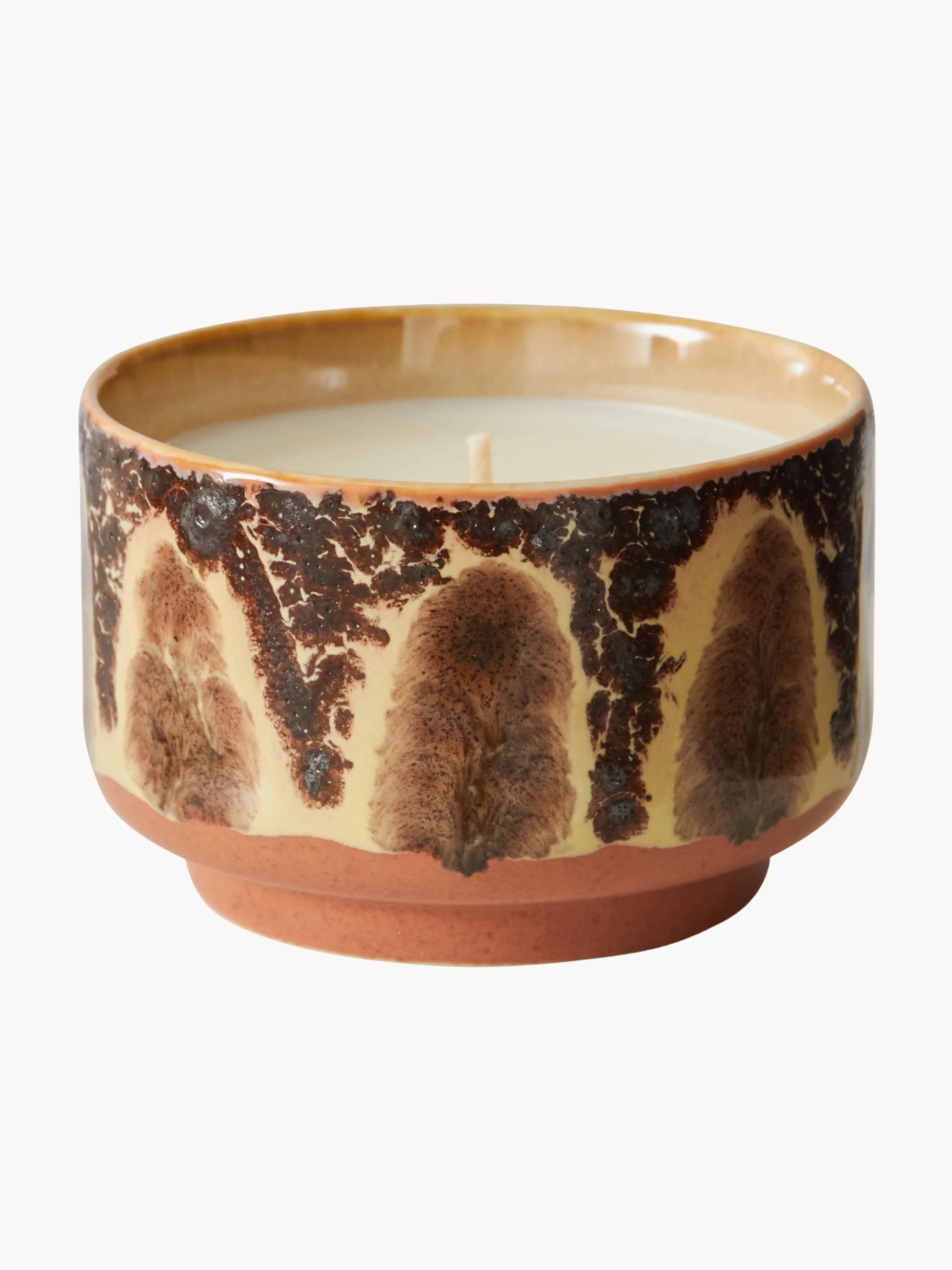 Handgefertigte Duftkerze 70's (Orange, Moschus & Jasmin)