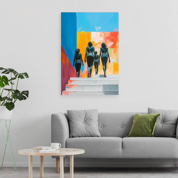 Obraz nowoczesny do salonu biura, Postacie Abstrakcja 20x30