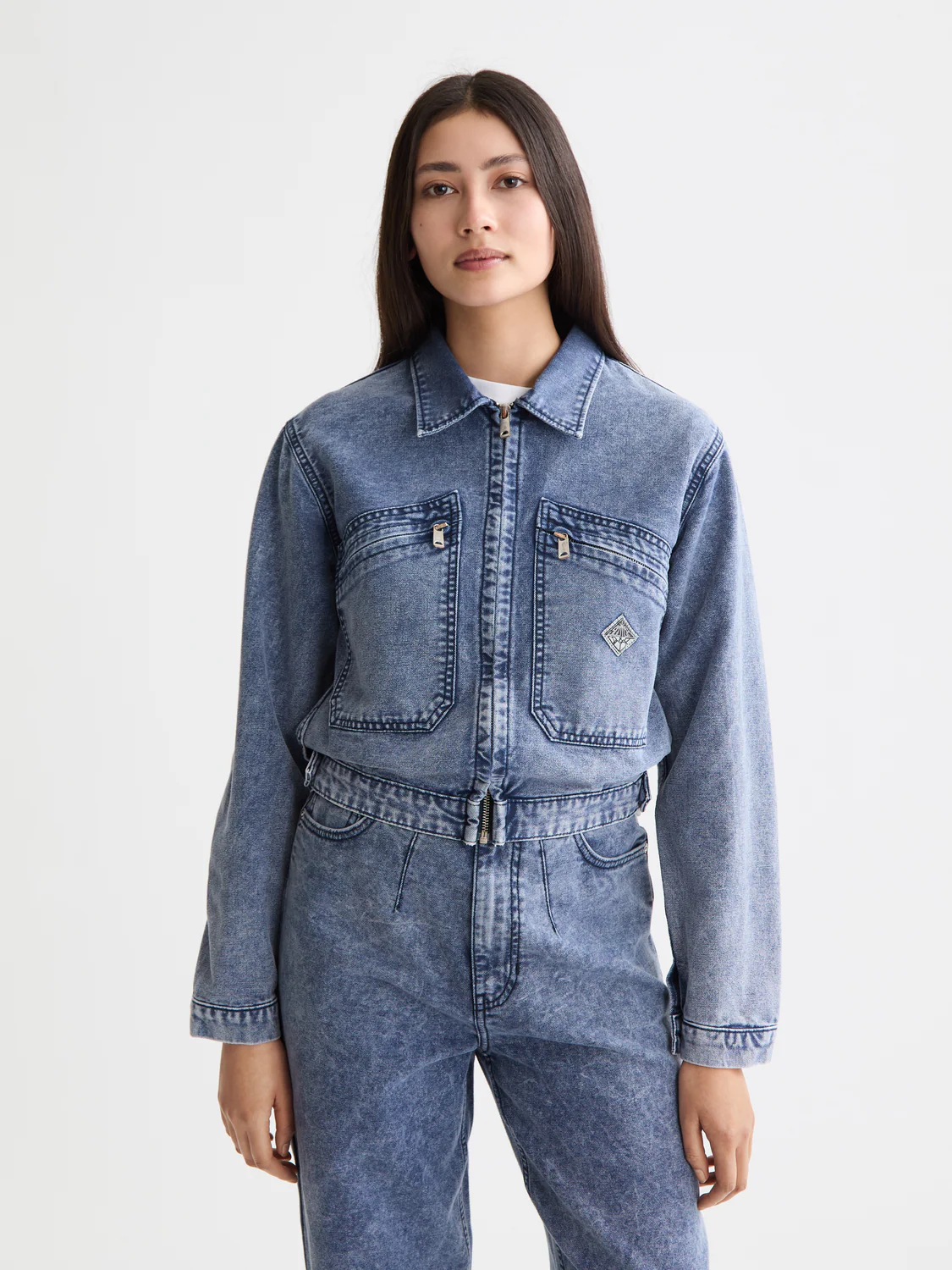 Mountain Dyed Denim Canvas Workwear Jacket