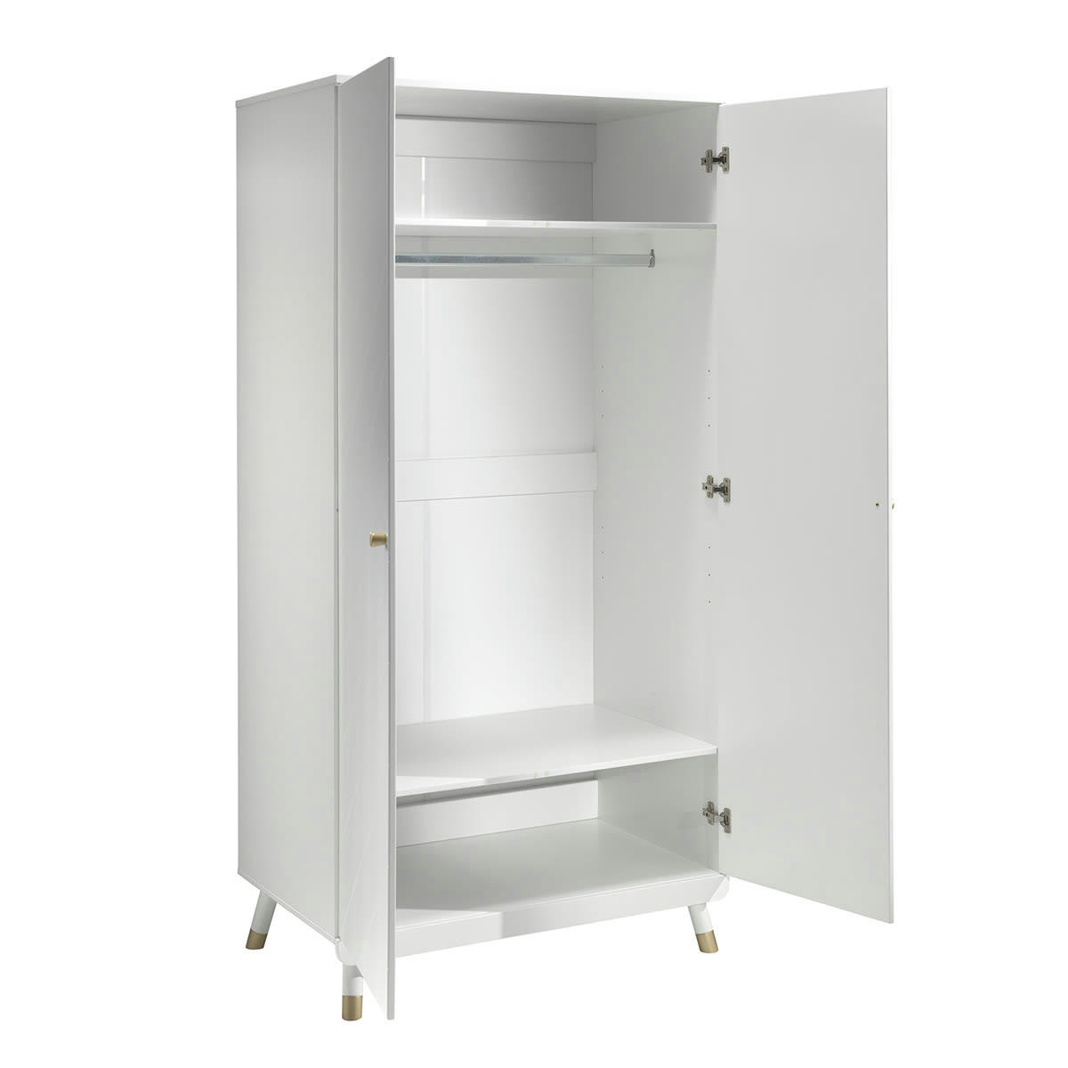 BILLY - Armoire 2 portes blanc