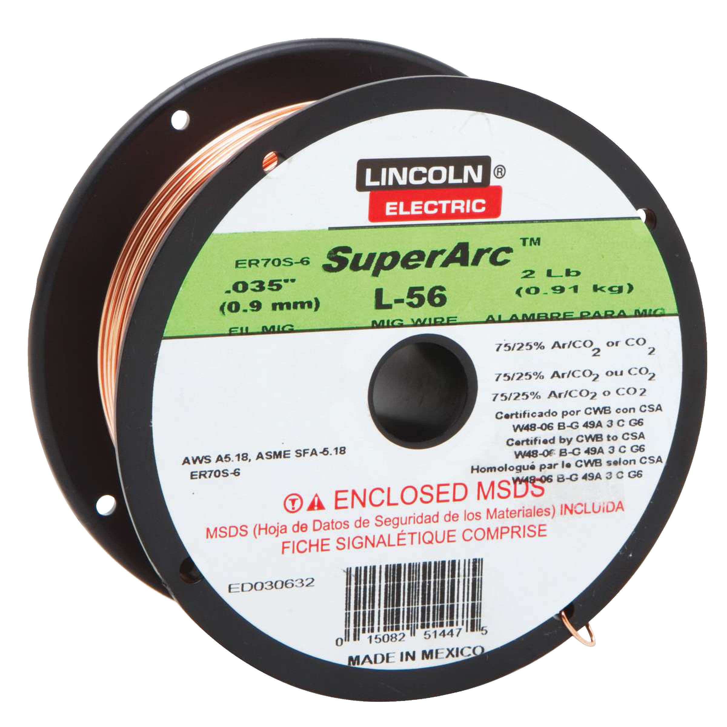 Lincoln Electric MIG Welding Wire, .035-in, 2-lb