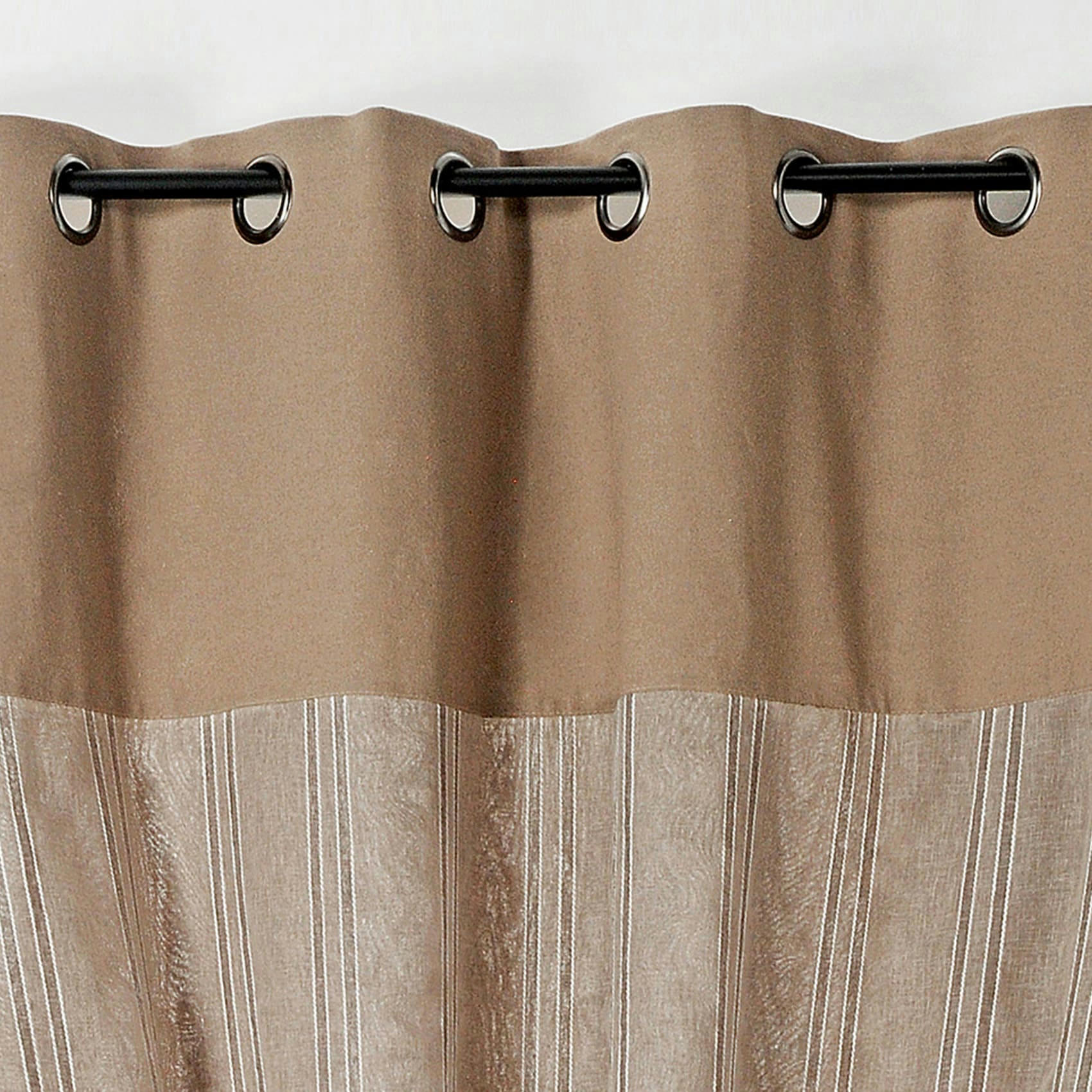 - Rideau duo martini polyester ficelle 135x240 cm