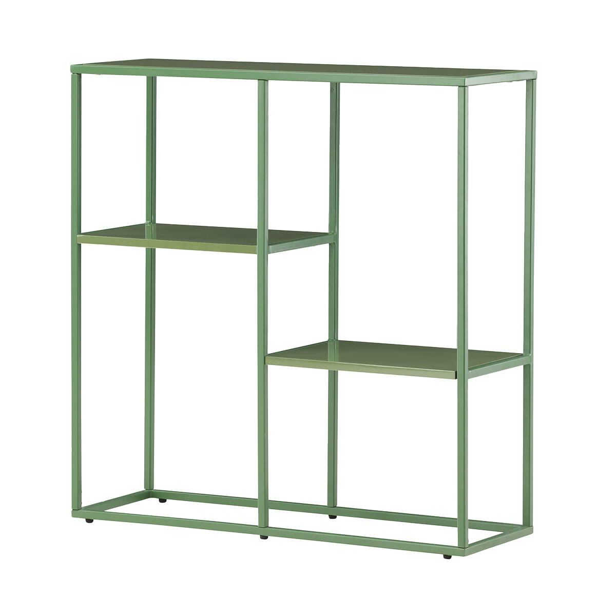 Nest living Jaxx Metalen Boekenkast Groen - 80 x 80 cm