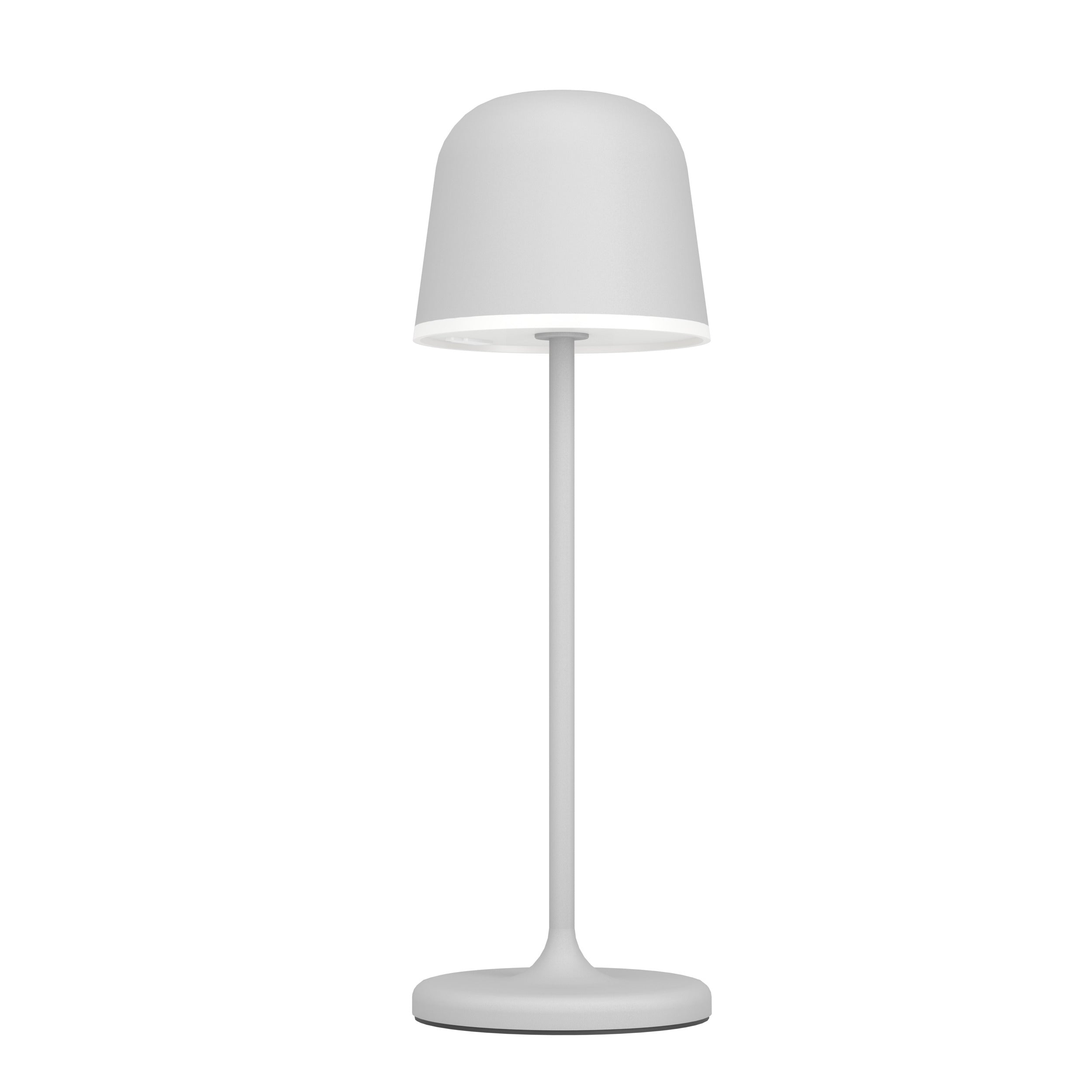 EGLO tafellamp Mannera - aanraakdimmer - draadloos - 34 cm - grijs