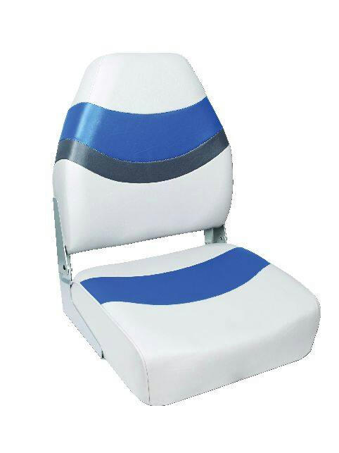 Leopard Polyester Deluxe High-Back Boat Seat 17½-in W x 14¾-in L x 14¾-in H
