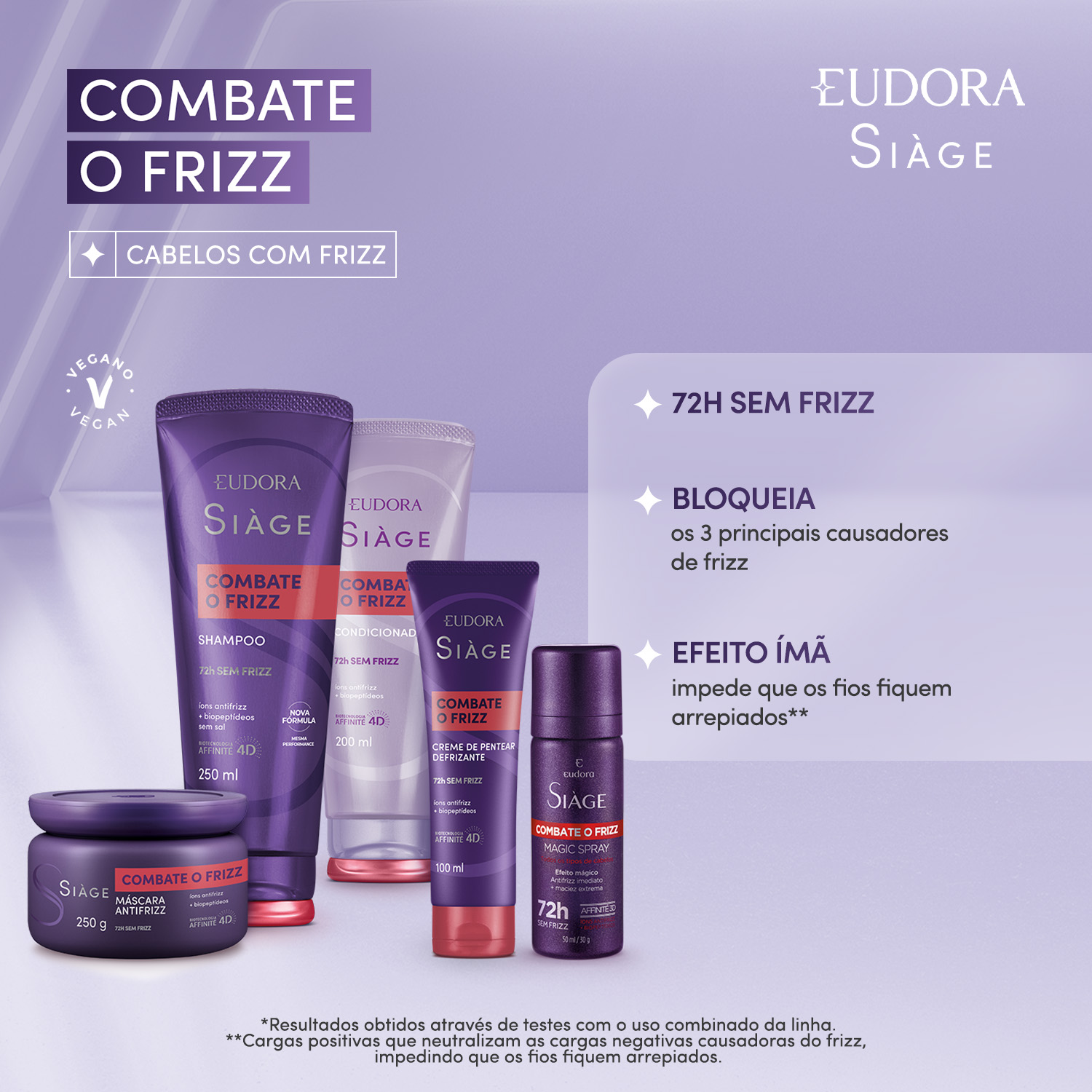 Máscara Capilar Siàge Combate o Frizz 250g