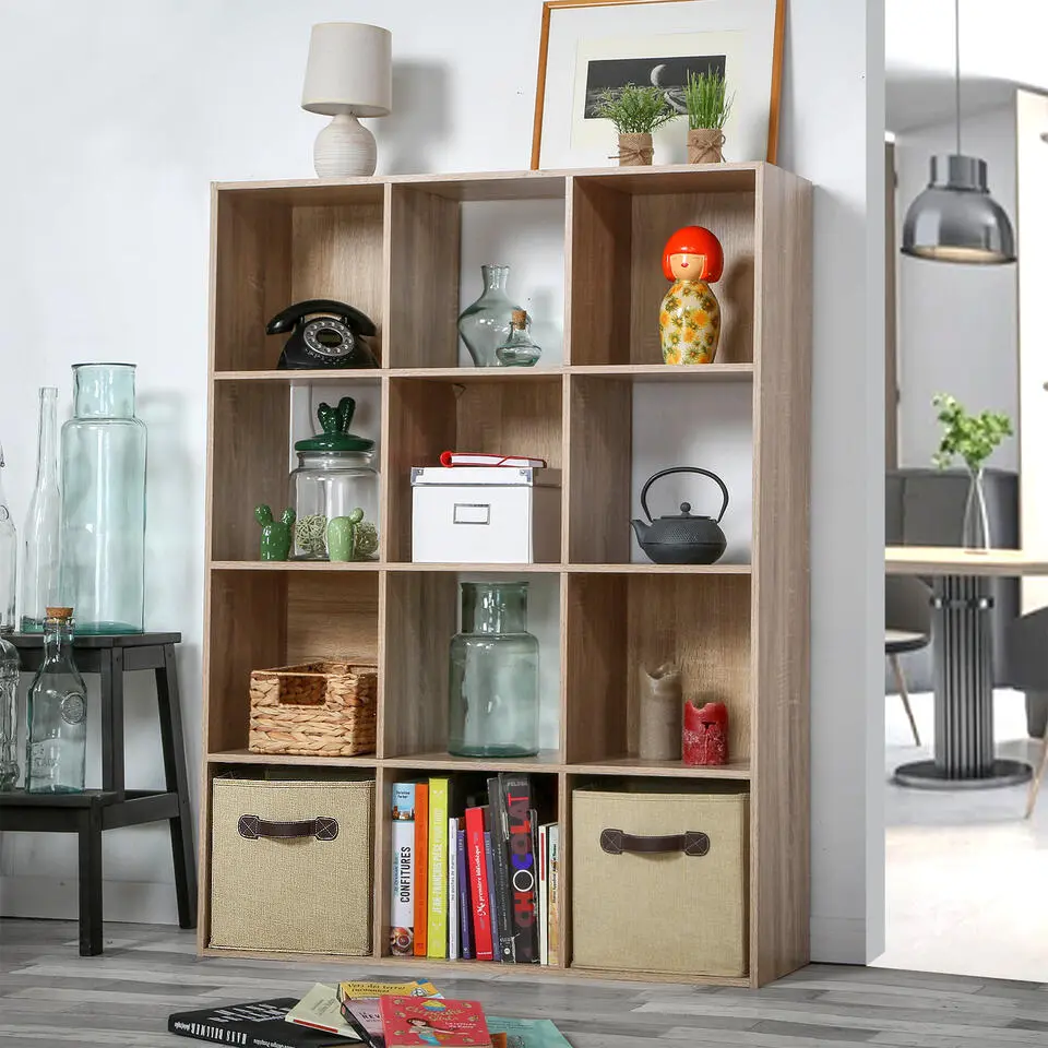 CALICOSY - Opbergrek - Licht hout - 124.2x93.3x29.8 cm