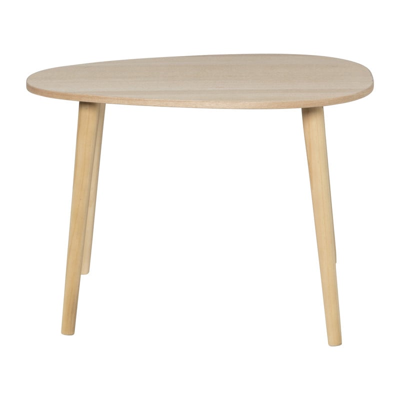 Bijzettafel lund ovaal - naturel - 58x40x40 cm