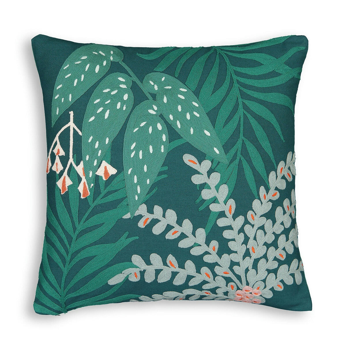 Housse de coussin brodée, Luxuriance