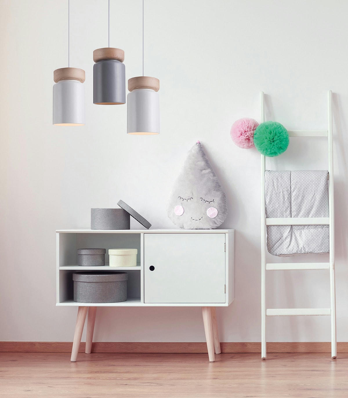 ASPEN - Suspension en céramique naturel d. 15 cm