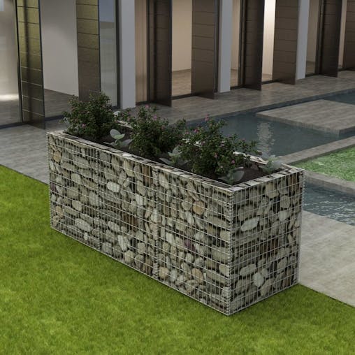 NNEVL Gabion Raised Bed Steel 270x90x100 cm
