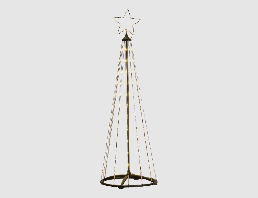 Lichterbaum mit 154 LEDs warmweiß Schwarz