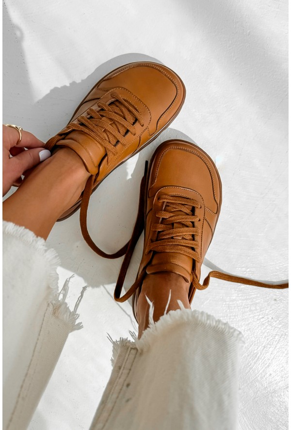 Brązowe trampki barefoot Emanila