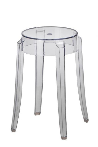 Stołek Duch 46 cm inspirowany Ghost transparentny