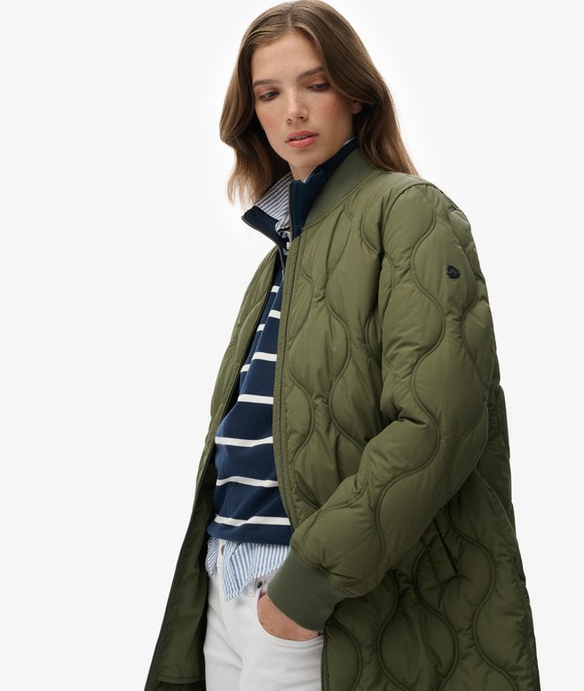 Longline Quilted Liner Jacket