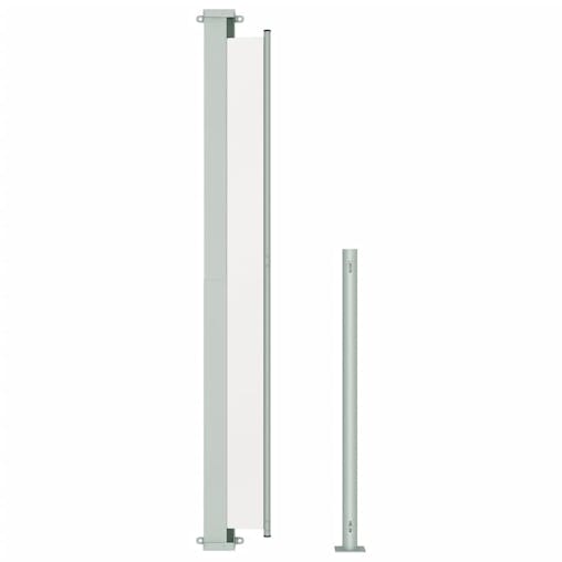 NNEVL Patio Retractable Side Awning 220x500cm Cream