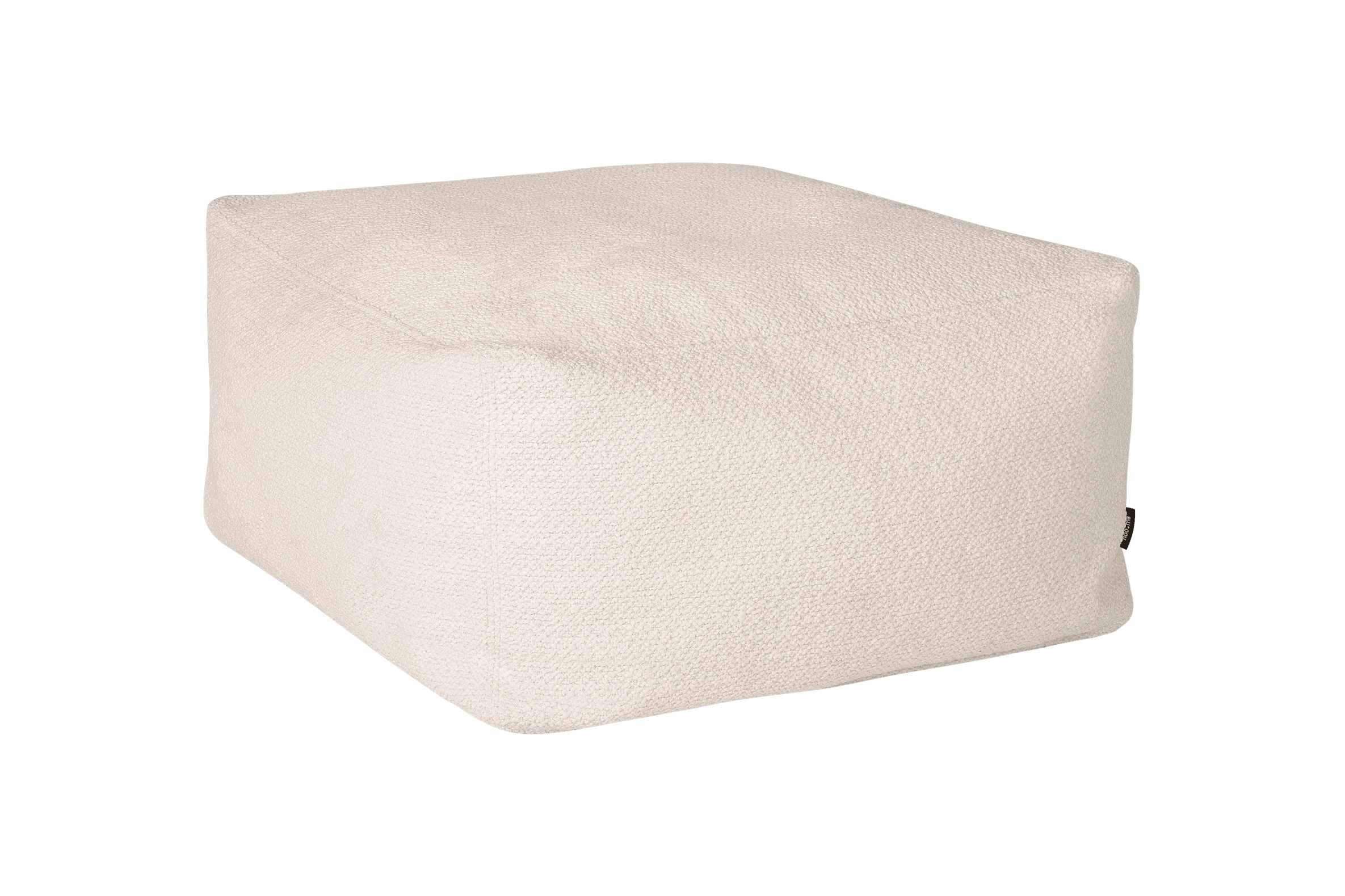 noo.ma Keno Pouf wol Cloud Beige Bouclé 50-70 cm