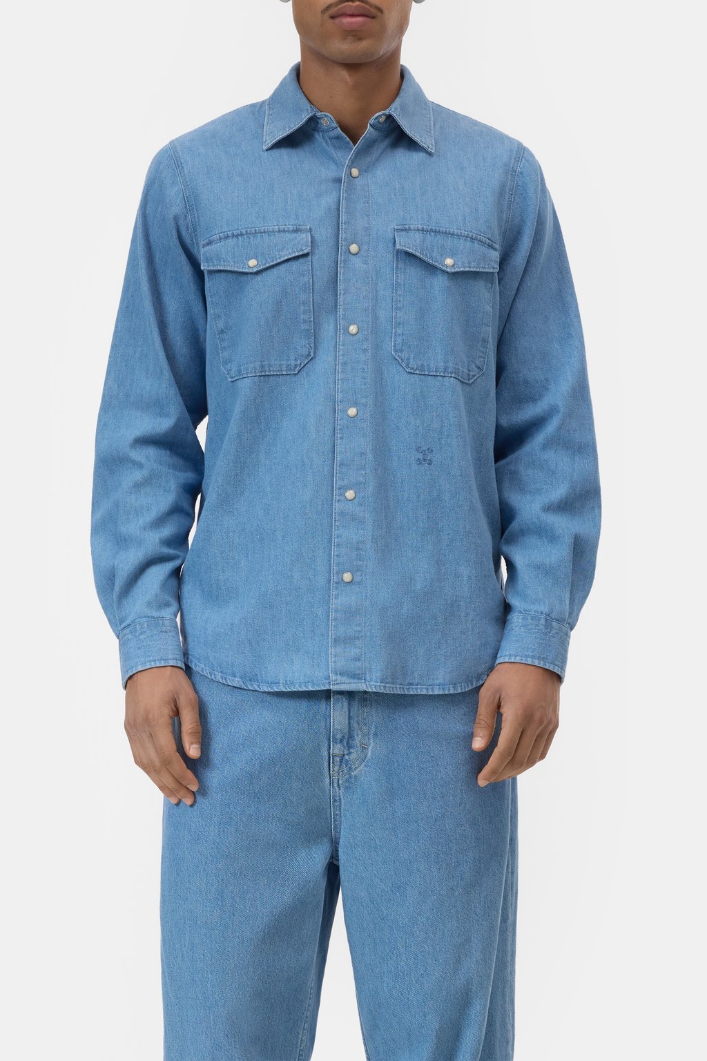 Army-Shirt aus Denim