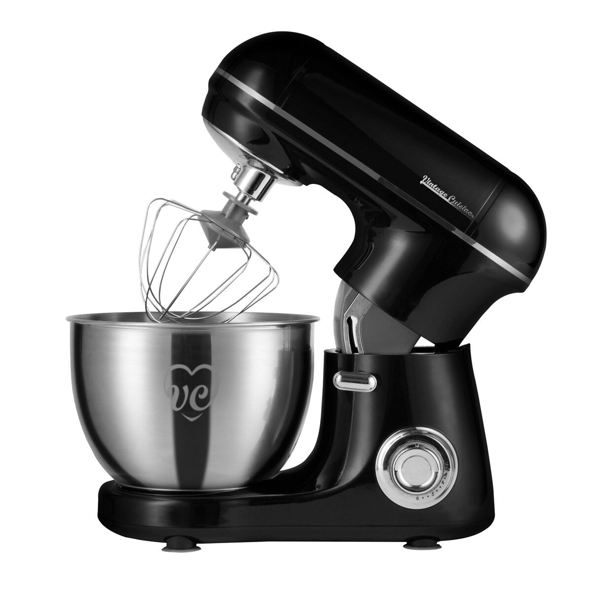 Batedeira com taça VINTAGE CUISINE preta