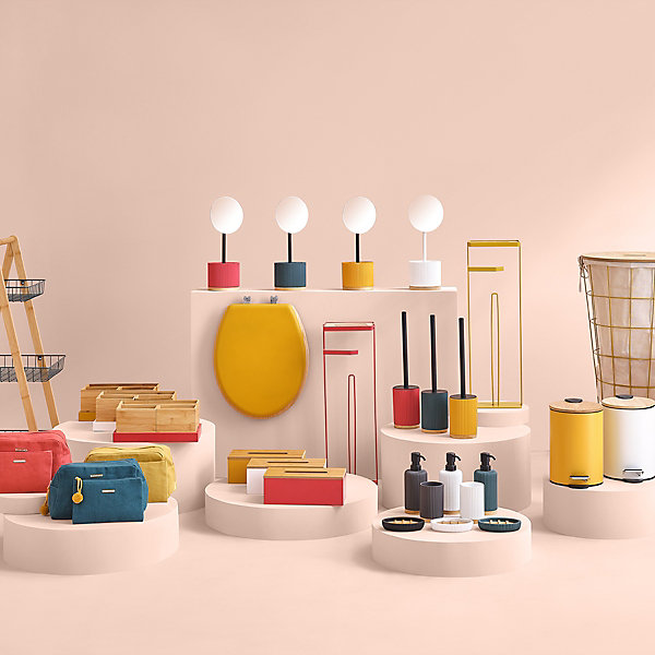 2 trousses de toilette Jaune moutarde Modern Color - 5Five