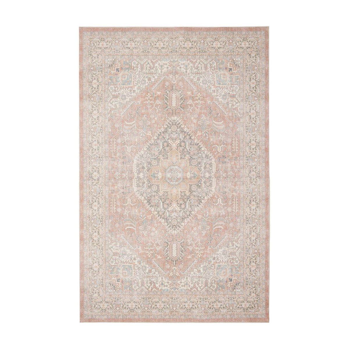 Interieur05 Vintage vloerkleed Ethel Bruin - 230 x 160 cm