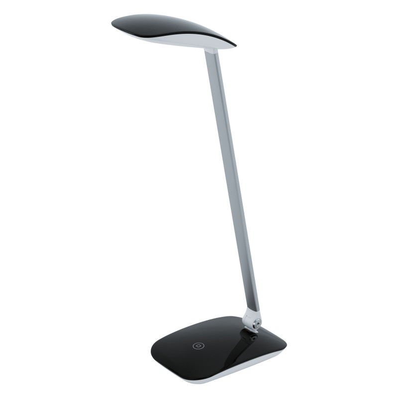 Lampe de bureau LED Cajero noire dimmable 4,5 W EGLO