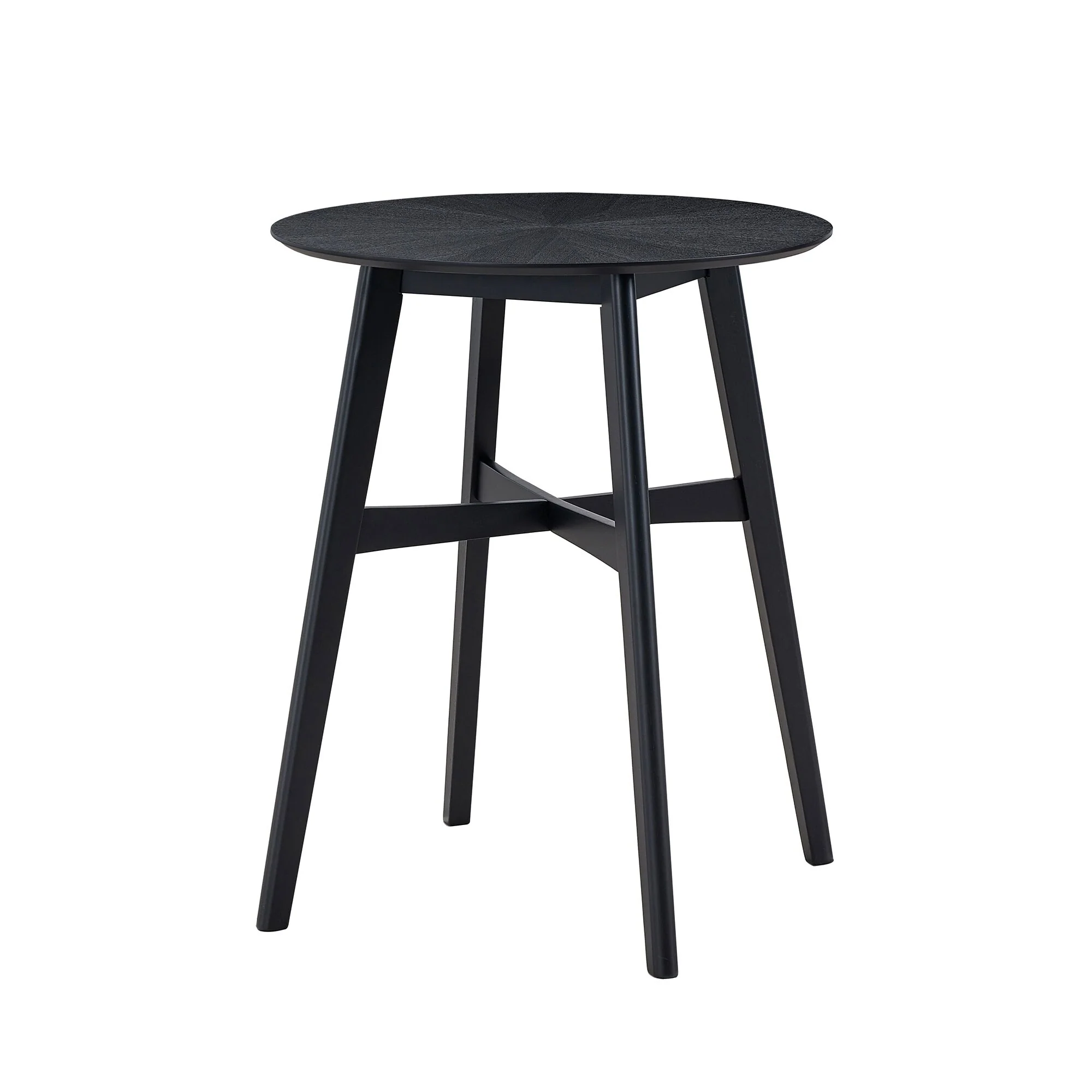31.5 Inch Oversize Round Bar Table, Wooden High Top Kitchen Dining Table for Pub, Living Room, Restaurant, Cocktail Bar