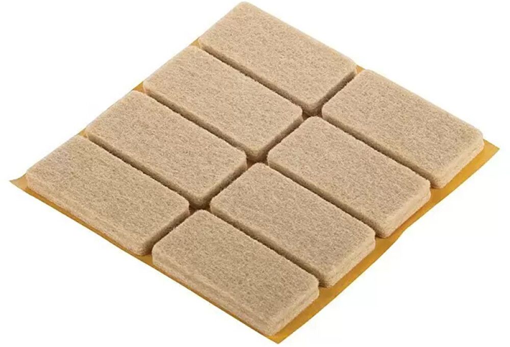 FILTPUTER SUKI SELVKLEBENDE NATUR 20 X 40 MM 8-PAKNING