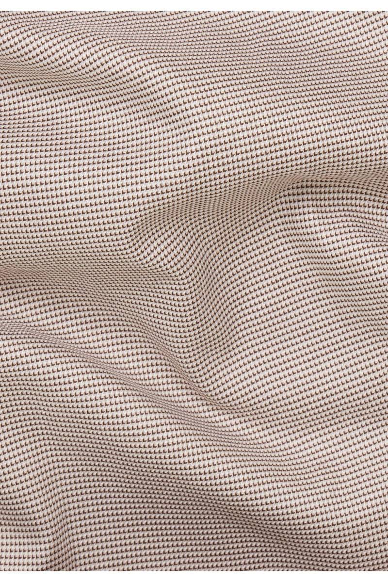 ETERNA Slim Fit Hemd beige/braun, Strukturiert