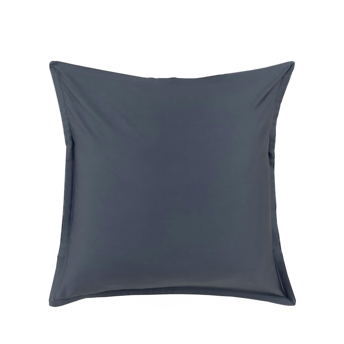 TEOPHILE - Taie d'oreiller en satin de coton bleu marine 65x65