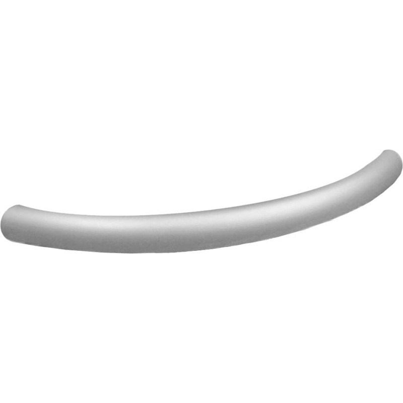 Poignée courbée argentée en aluminium 128 mm LINEA BERTOMANI